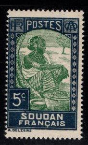 French Sudan Scott 65 MH* typical centering