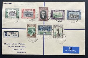 SOUTHERN RHODESIA GVI SG53-60, 1940 golden jubilee set on FDC, VFU. Cat £30+