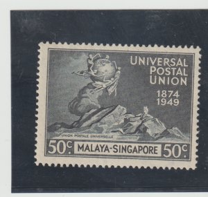 Singapore Scott# 26 UPU Issue 1949  MLH