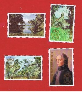 St. Kitts-Nevis  #397-400  MNH OG   Paintings    Free S/H