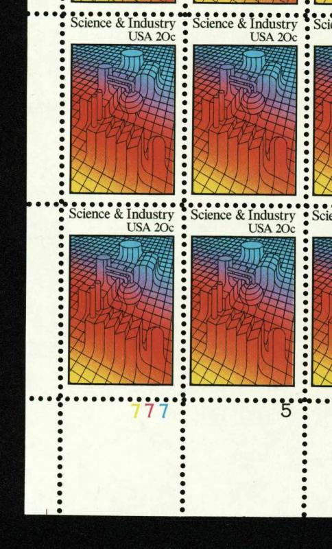 U.S. #2031 Science & Industry - Sheet of 50 - OGNH - VF - CV $20.20 (ESP#494)