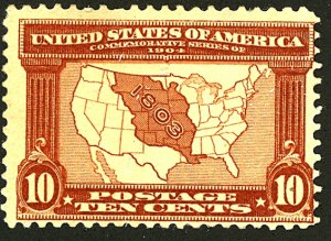 U.S. #327 MINT OG LH TINY THINS 