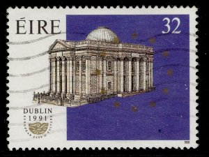 IRELAND QEII SG801, 1991 32p city hall, FINE USED.