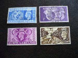 Stamps - Great Britain - Scott# 271-274 - Used Set of 4 Stamps