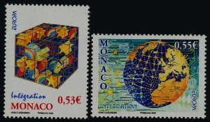 Monaco 2416-7 MNH EUROPA, Art, Map