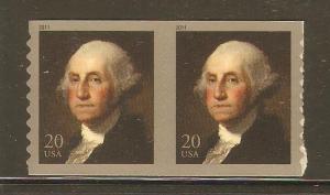 #4512 George Washington Coil Single or Pair Mint Never Hinged