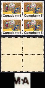 Canada Unitrade 522i 5c Centre Block Dot between M and A MNH Unitrade price 40