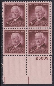 1062 George Eastman Plate Block MNH