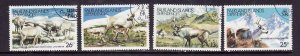 Falkland Island Dependencies.-Sc#1L62-5-used set-Reindeer in spring-id2-1982-