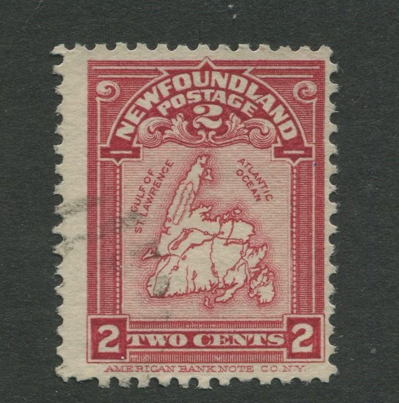 Newfoundland - Scott 86 - QV Definitive - 1908 - FU - Single 2c Stamp