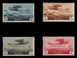 Italian Colonies, Libya #C4-7 Cat$207.50, 1932 Air Post, set of four, hinged