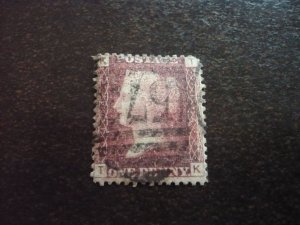 Stamps - Great Britain - Scott# 33 - Used Penny Red