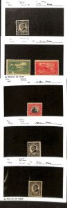 United States Postage Stamp, #610-611, 617-618, 620 Mint Hinged Some NH (C68)