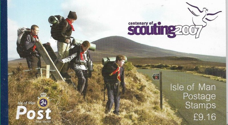 #11059 UNITED KINGDOM ISLE OF MAN 2007 SCOUTS GUIDES SCOUTING BOOKLET  MNH
