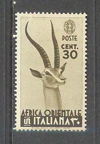 ITALIAN EAST AFRICA Sc# 8 MH FVF Grant's Gazelle