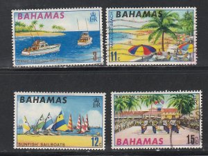 Bahamas # 290-293,  Tourist Publicity Scenes, Used, 1/2 Cat.