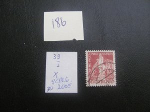 Berlin 1949 Used signed Schlegel MI.39I XF 200 EUROS (186) see description