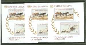 United Nations #54/137/449  Souvenir Sheet