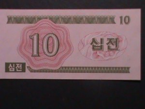 ​KOREA-1988 FIRST SERIES -UNCIRCULATE MINT 10 CENTS-BANK NOTE - VERY FINE