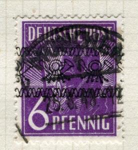 GERMANY; BERLIN Allied Zone 1948 Optd. I on first June issue used 6pf. value