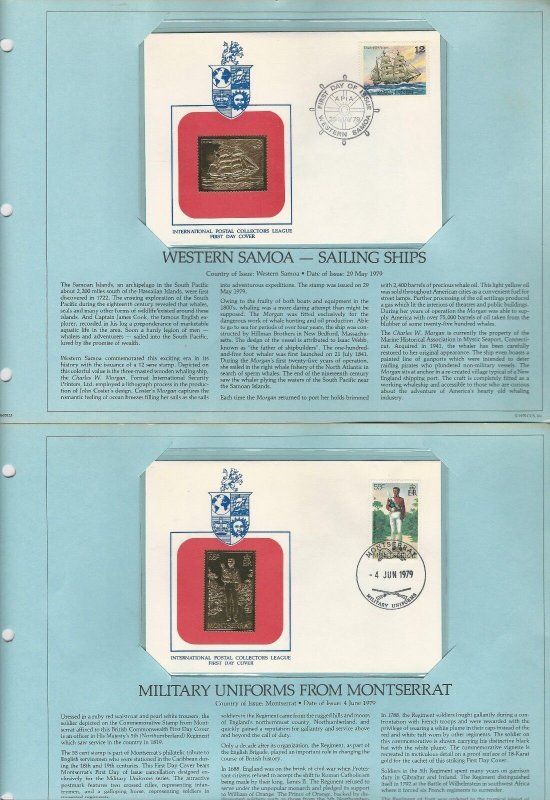 British, Royal International Gold Collection of First Day Covers, 41 Different