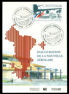 Mayotte 1997 Opening of New Air Terminal Maxicard