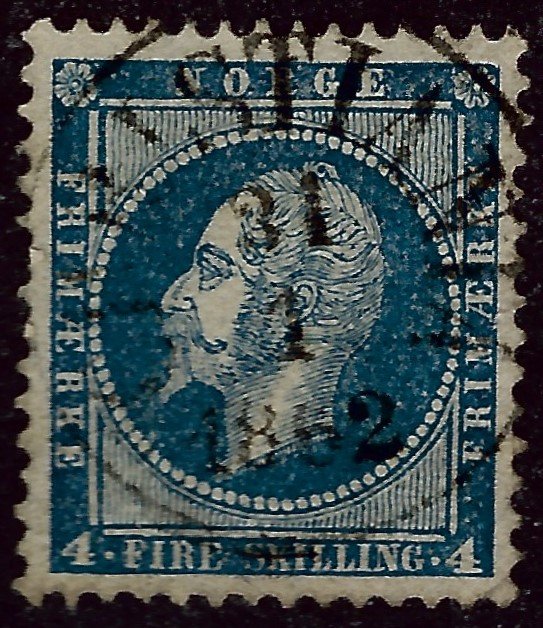 Norway 1856 Sc #4 F-VF Used Cat $20...Great Value!