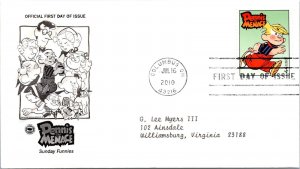 FDC 2010 SC #4467- 4471 Dennis The Menace - Columbus Oh - Single - J3030