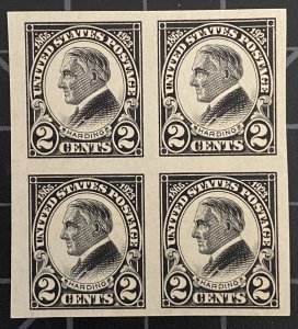 US Stamps-SC# 611 - Block Of 4 -  2 MNH & 2MH - SCV = $27.00