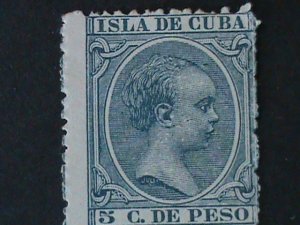 ​CUBA-SC#144 ERROR? KING ALFONSO-MISS PLACE PERF-:MNH VF-LAST ONE 134 YEARS