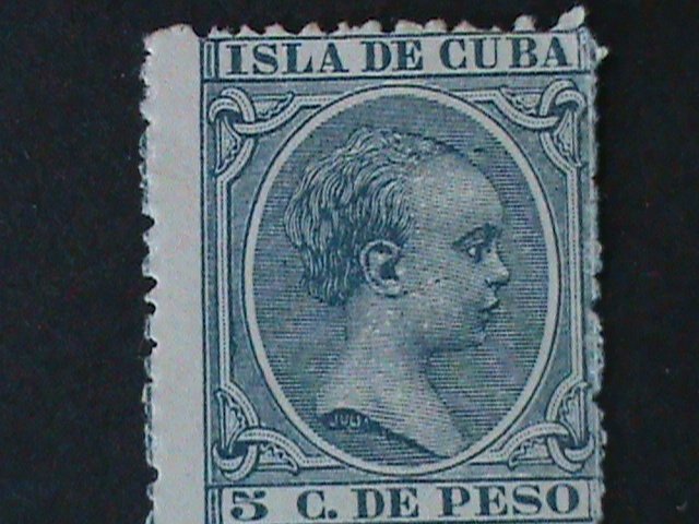 ​CUBA-SC#144 ERROR? KING ALFONSO-MISS PLACE PERF-:MNH VF-LAST ONE 134 YEARS
