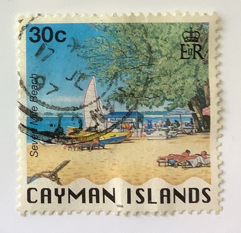 Cayman islands 1996 Scott 725 used - 30c, Seven Mile Beach