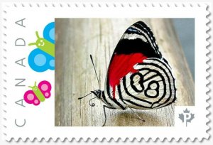 BUTTERFLY = Red/White = Picture Postage stamp MNH Canada 2019 [p19-02sn10]