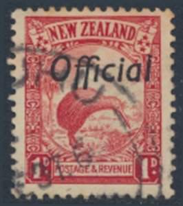 New Zealand  SC# O62    SG O121  Used  DIE II OFFICIAL  see details scans