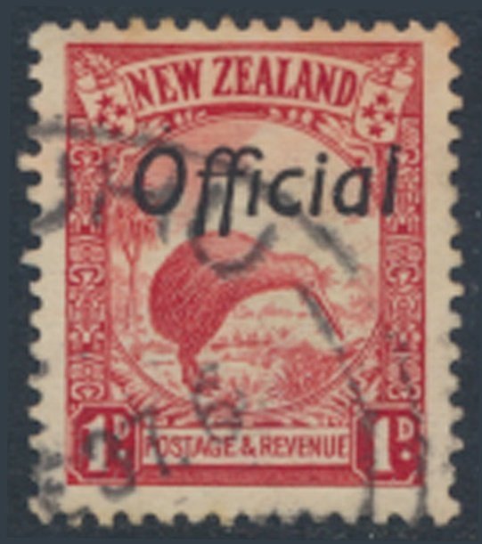 New Zealand  SC# O62    SG O121  Used  DIE II OFFICIAL  see details scans