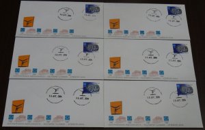 Greece 2004 instrumental gymnastics Sport Dates SET 9 Covers