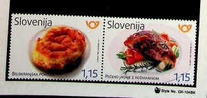 SLOVENIA Sc 1245 NH ISSUE OF 2017 - LOCAL FOODS