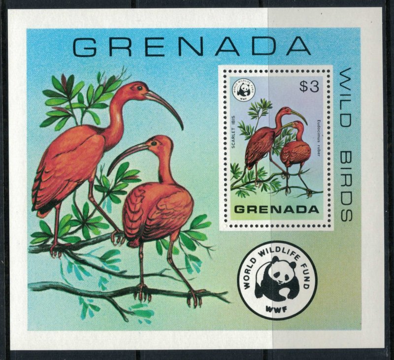 Grenada #856* NH  CV $11.00 Scarlet Ibis Souvenir sheet