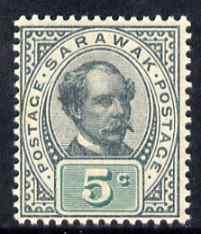 Sarawak 1899 unissued 5c olive-grey & green unmounted...