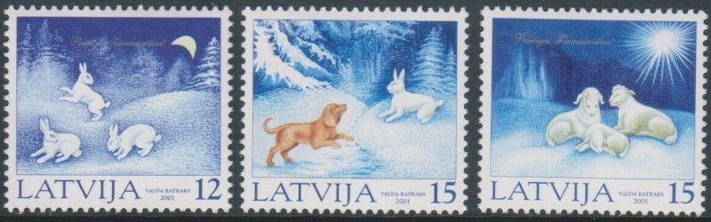 Latvia 2001 #540-2 MNH. Christmas