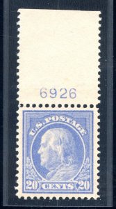 US SCOTT #419 PL# MINT-XF-OG-NH GRADED 90 W/ PSE CERT SMQ $750 (4/11/24 GP)