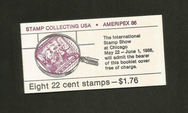 BK # 153 - Scott # 2201a - AMERIPEX 86 - 8 (22 Cent) Stamp Booklet - NH - MINTd