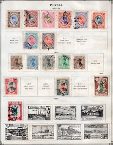 IRAN: 1931-1939 Used & Unused- Ex-Old Time Collection - 2 Sides Page (68277)
