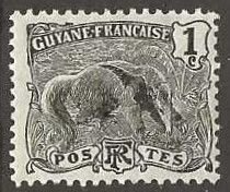 French Guiana 51, mint, hinge remnant. 1905.  (F472)