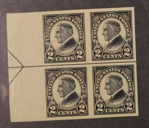 Scott 611 - 2 Cents Harding - MNH - Left Arrow Block Of 4 - SCV 44.00