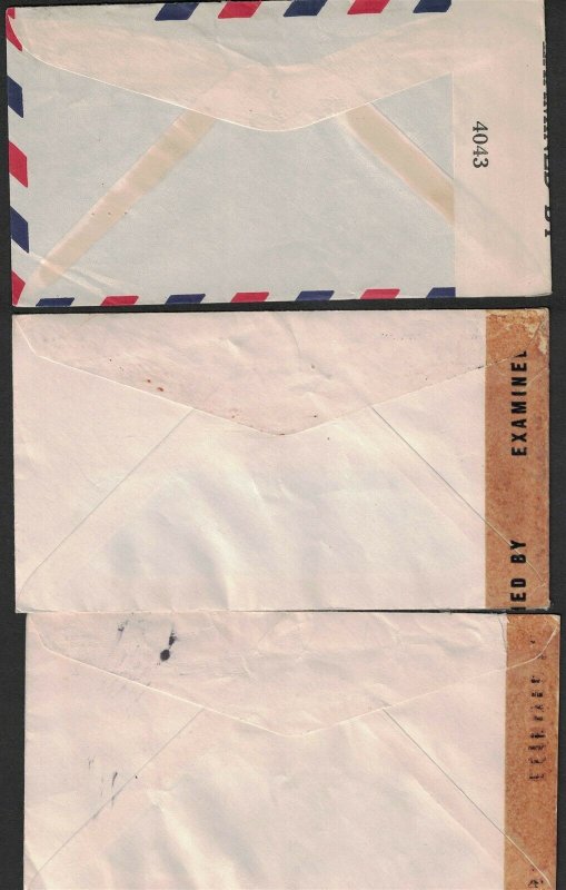 Lot of 3 PANAMA Censor Covers - See Photos V10 