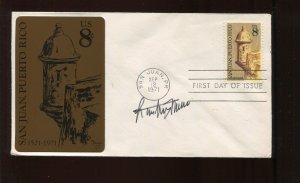 LUIS MUNOZ MARIN 1ST PUERTO RICO GOVERNOR SIGNED COVER LV2866