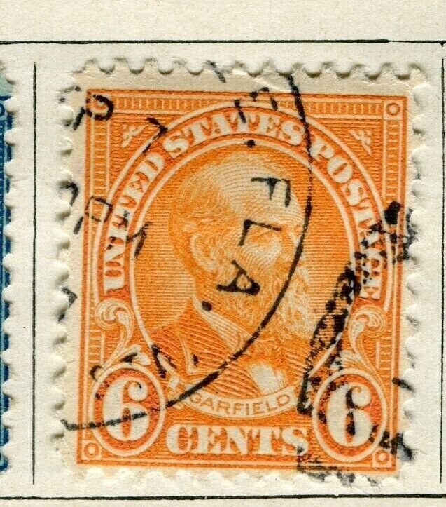 USA; 1920 early Presidentail definitive series issue fine used 6c. value