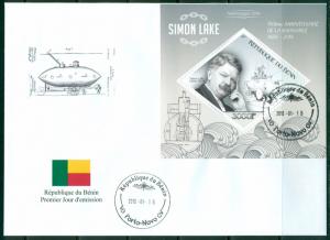 Submarines U-Boote Transport Simon Lake Benin set of first day covers 