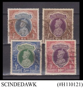 INDIA - 1937-40 KGVI SG#259-262 - 4V - USED